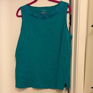 Talbots Turquoise Sleeveless Tank Top